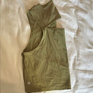 Lululemon sculpt cropped tank